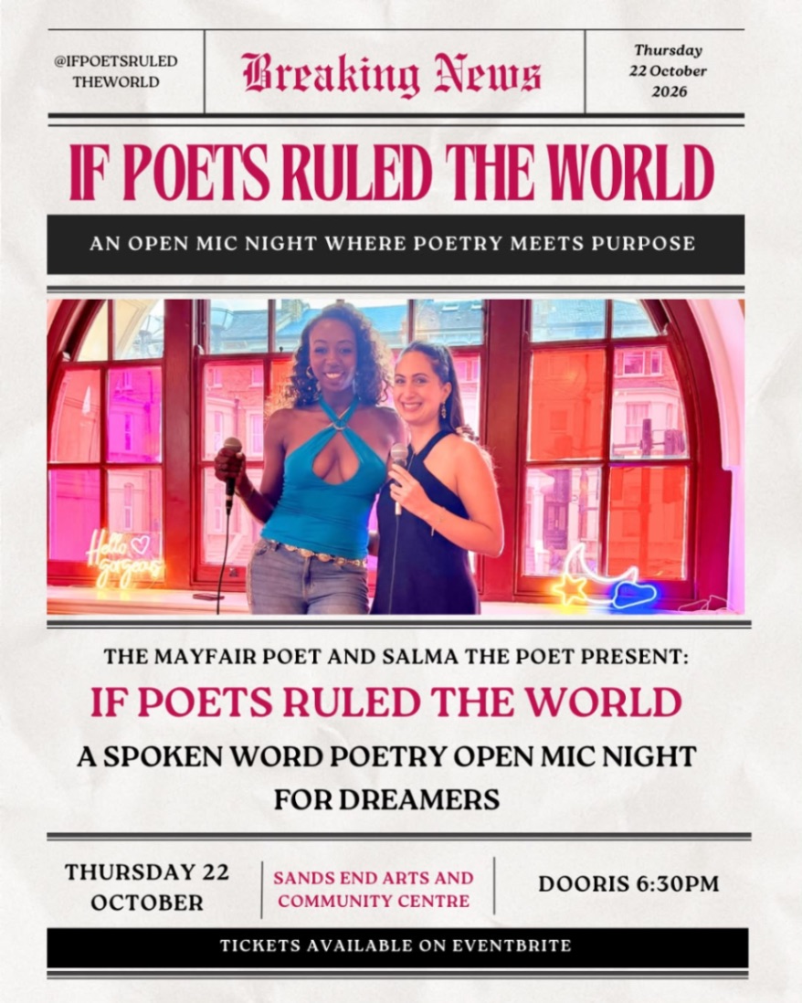 If Poets Ruled the World – SW London’s Hottest Poetry Night!