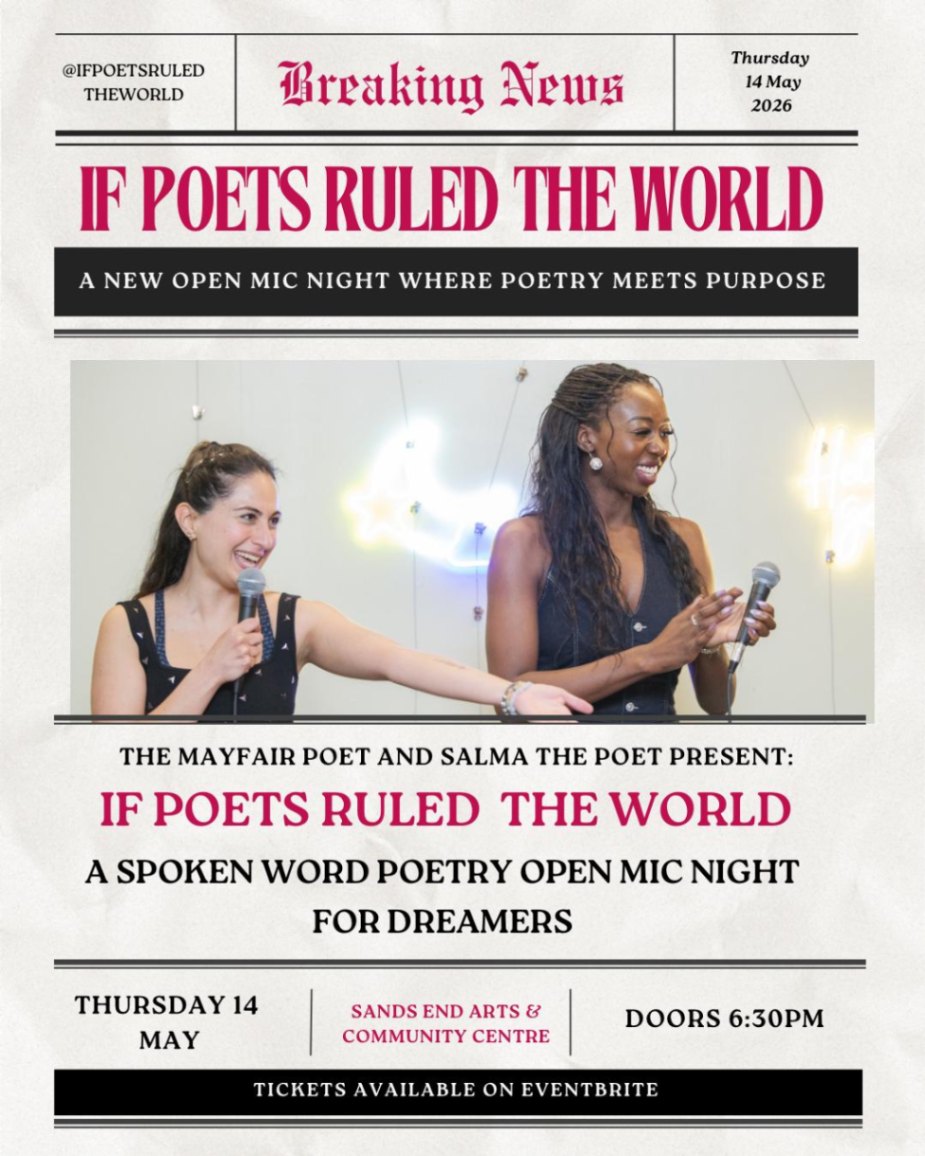 If Poets Ruled the World – SW London’s Hottest New Poetry Night!