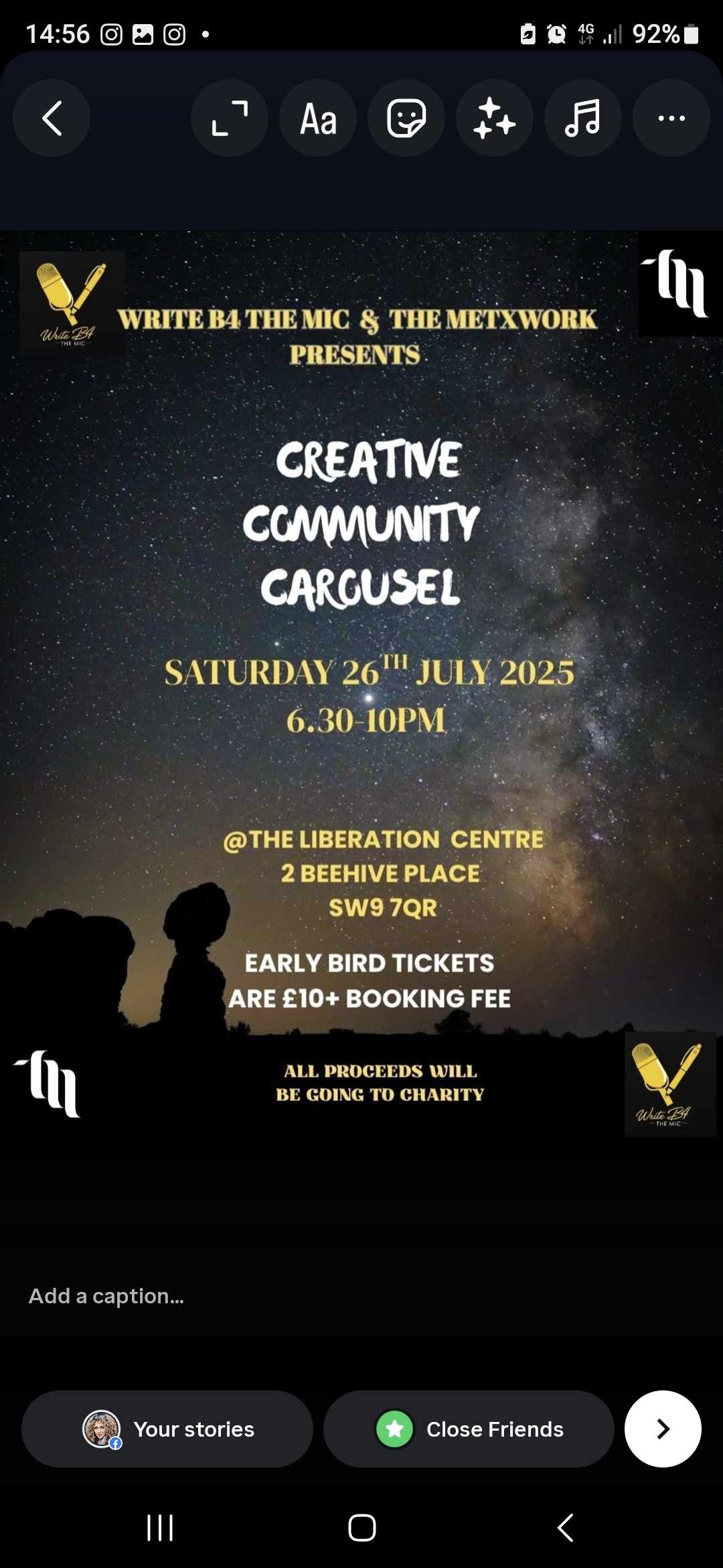 WriteB4TheMic - Creative Carousel Show