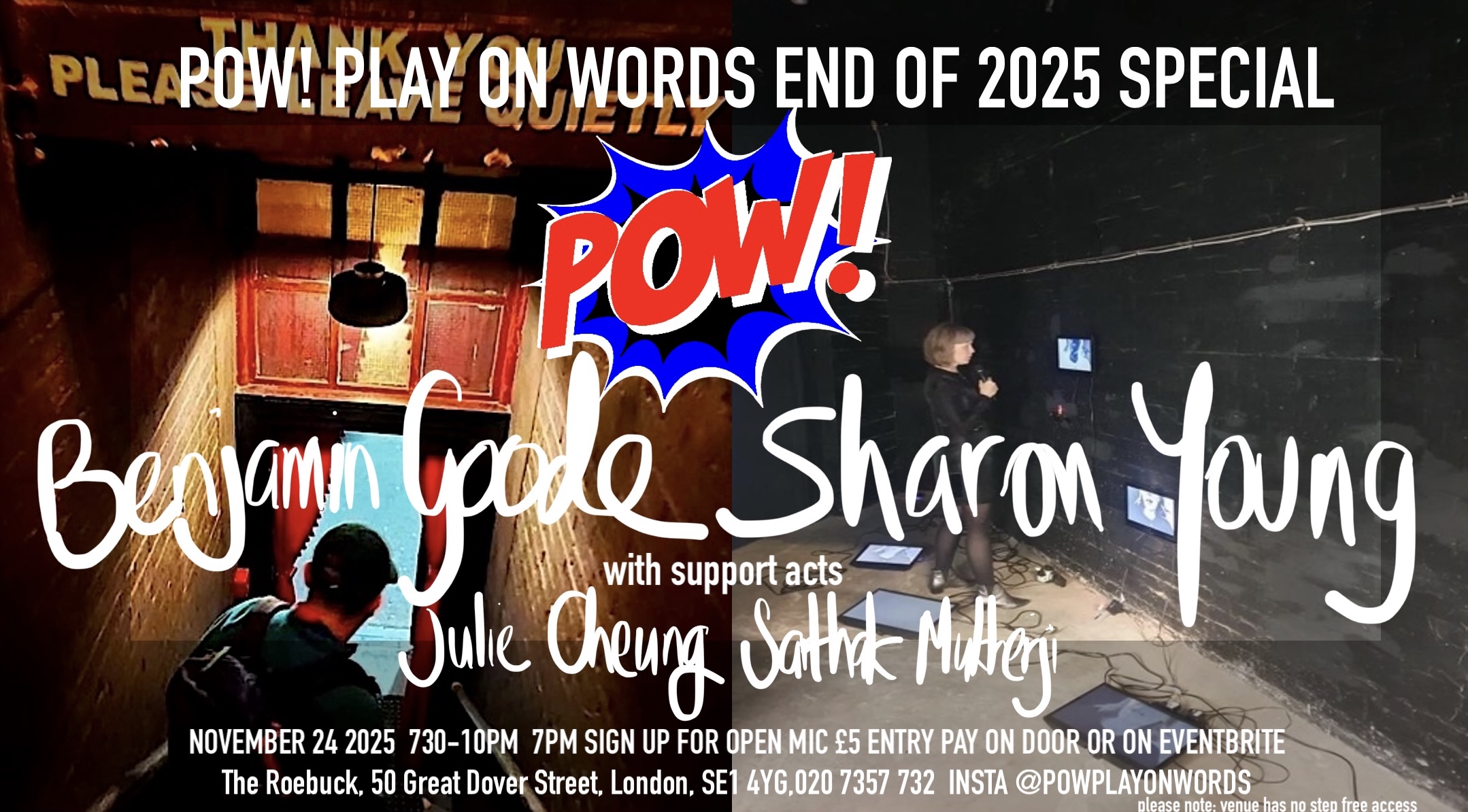 POW! End of year special headlined by Sharon Young and Benjamin Goode 