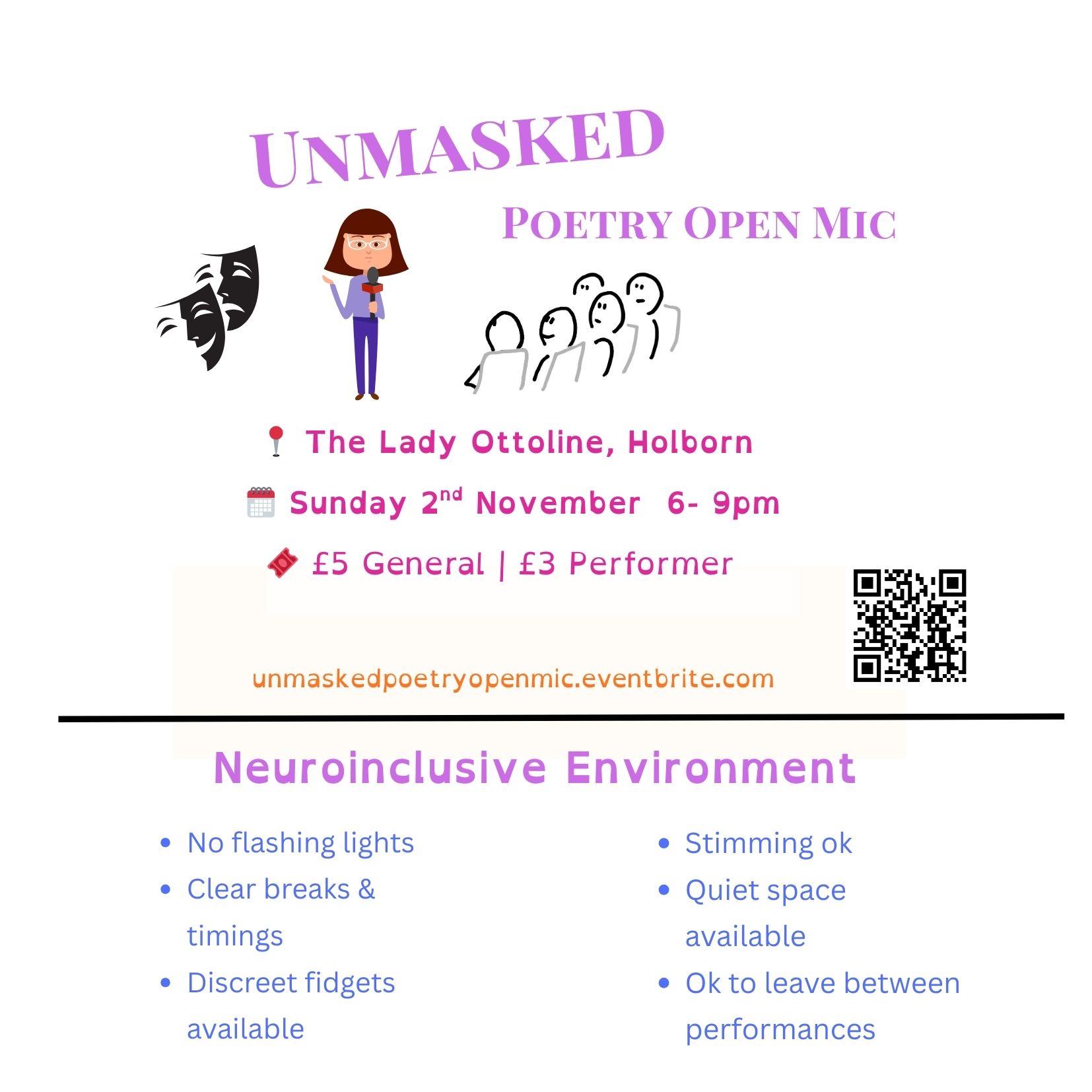Unmasked Poetry Open Mic