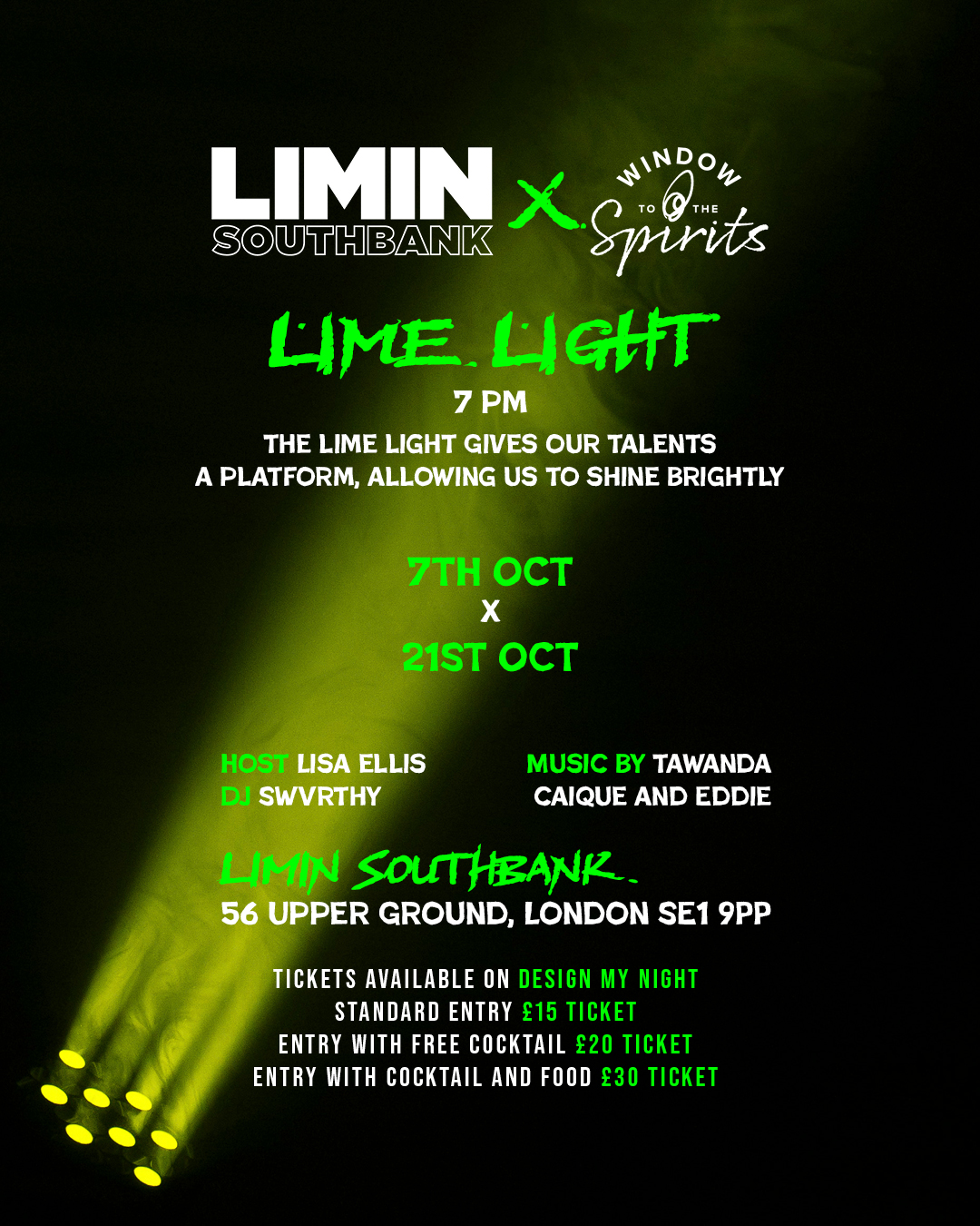 Window to the Spirits: Lime Light (at Limin Southbank)
